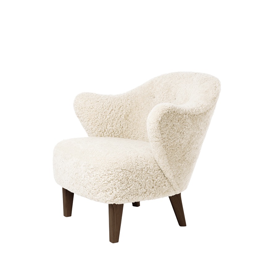 오도 코펜하겐 잉게보그 라운지 체어 Ingeborg Lounge Chair Dark Oak/Sheepskin Off-White
