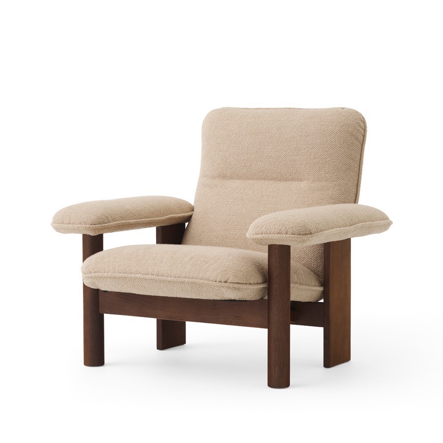 오도 코펜하겐 브라질리아 라운지 체어 Brasilia Lounge Chair Dark Oak/Boucle02