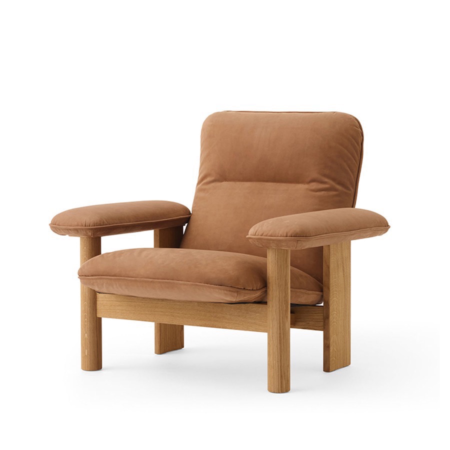 오도 코펜하겐 브라질리아 라운지 체어 Brasilia Lounge Chair Oak/Dunes Camel