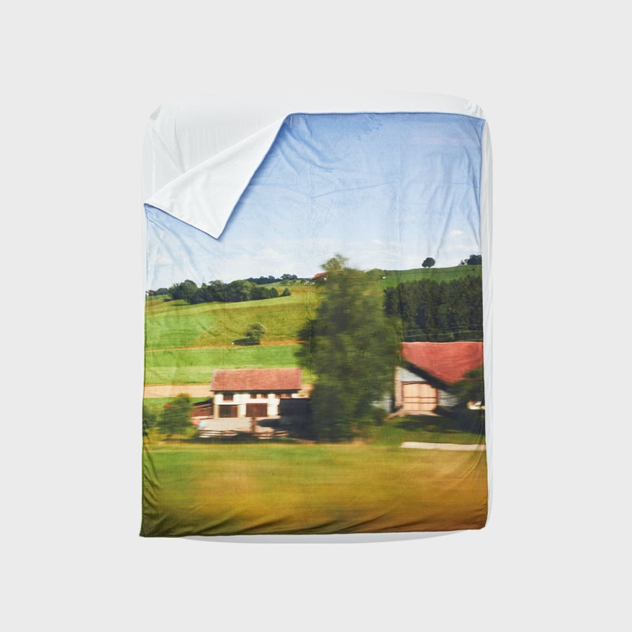 스위스 랜드스케이프 극세사 담요 Swiss landscape Blanket 2sizes