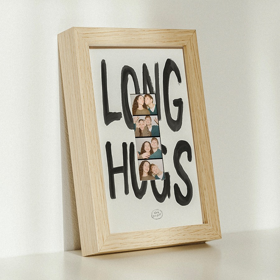 호텔파리칠 4컷 페이퍼 포토 프레임 4Cut Paper Photo Frame Long Hugs