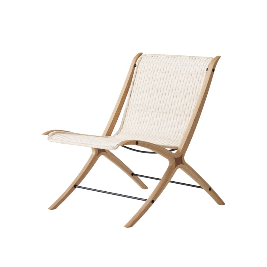 앤트레디션 엑스 라운지 체어X Lounge Chair HM10 Oak w. Walnut Insert/Natural