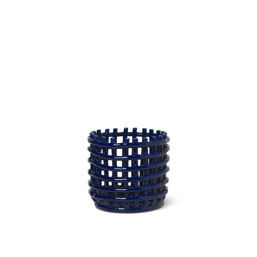 펌리빙 세라믹 바스켓 Ceramic Basket Small Blue
